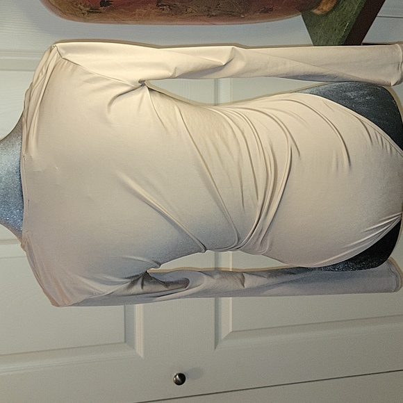 Forever 21 Deep V cut Tan bodysuit - Picture 8 of 9